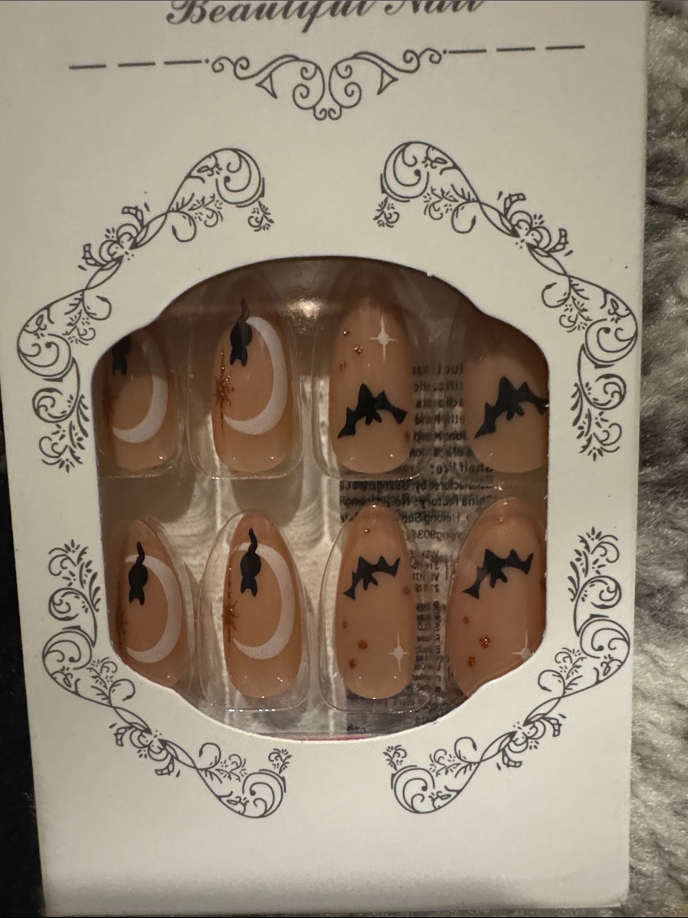 Halloween Nude Spooky Press-On Nail Set NEW 🏷️ - Picture 4 of 5